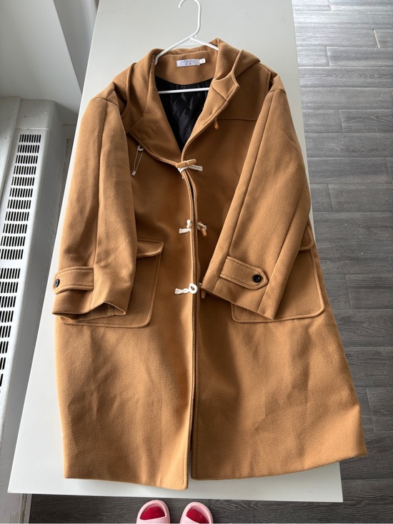 Jackets & Blazers - Classic Hooded Toggle Coat - Camel